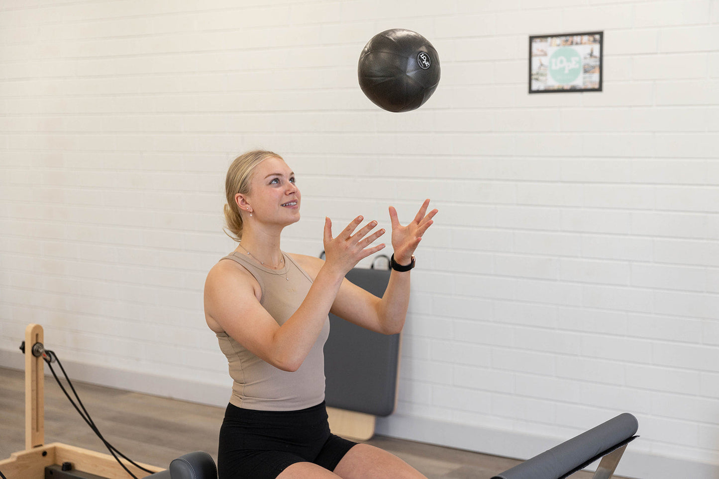 Yoga & Pilates inflatable ball Charcoal - 8 Units