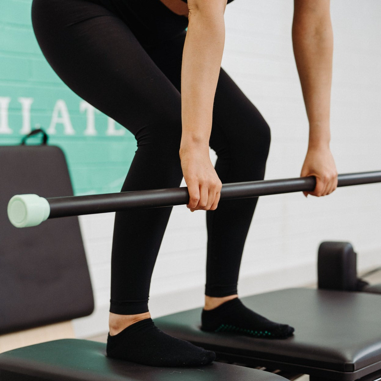 Weighted Fitness Bar Green 4kg 8 units